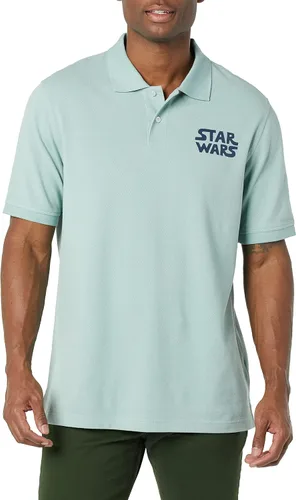 Vista 2 de Tienda Essentials Disney Marvel Camisa polo piqué de algodón de corte regular para hombre paquete de 2