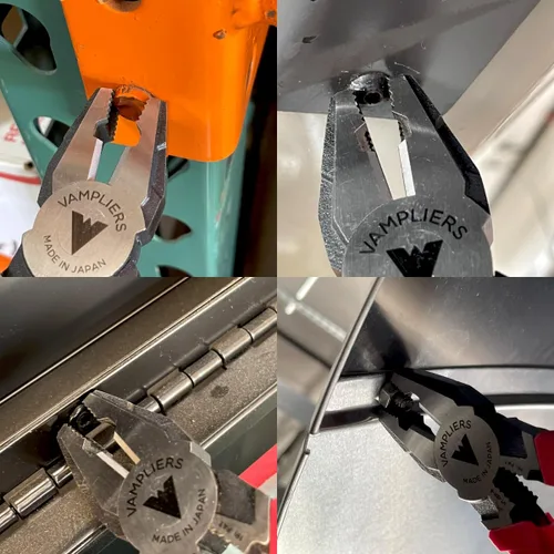 Vista 3 de Vampire Professional Tools International, VMPVT-001, alicates Linesman de extracción de tornillos de 8 pulgadas, patentados