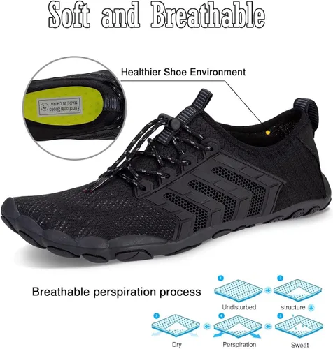 Vista 3 de Water-Shoes-Mens-Womens Quick-Dry Barefoot-Swim Diving Shoes-Aqua-Socks for Sports Climbing Beach Surf