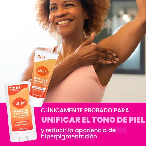 Vista 6 de Lume Desodorante de cuerpo entero - Crema + barra sólida Mini Bundle 0.5oz