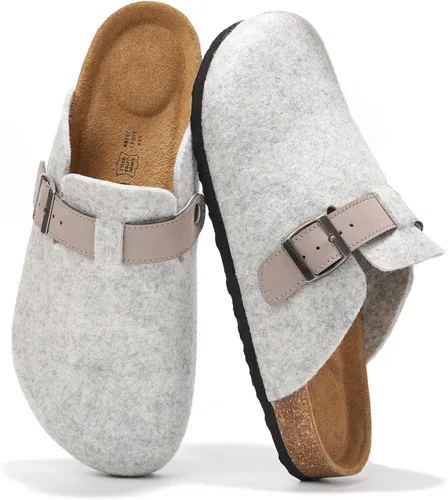 Vista 15 de Zuecos de cuero genuino 100% de grano completo para hombres - Zapatos de Negro