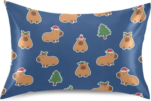 Vista 12 de Fundas de almohada de seda con estampado negro de camión monstruo para cabello y piel, suave, transpirable, suave, refrescante, funda de almohada