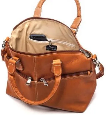 Vista 5 de Classic Satchel Bag - Bolso Colombiano Vaquetta Piel Vaca Mujer