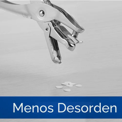 Vista 4 de Swingline - Perforadora de 1 agujero, con capacidad de 5 hojas, perforadora de papel de un solo agujero, cromo (74005)