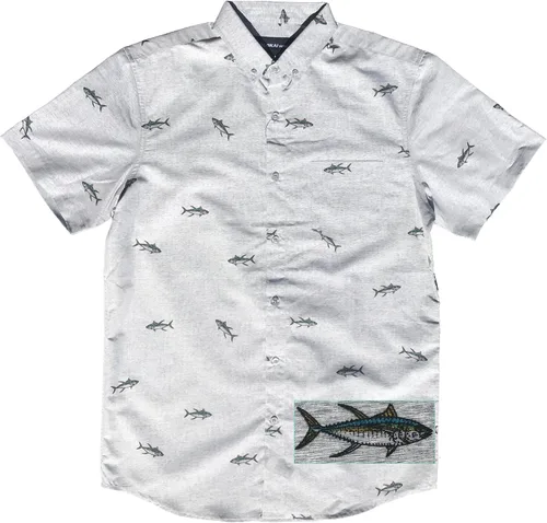 Vista 23 de Molokai Surf - Camisas hawaianas de manga corta con botones y corte ajustado