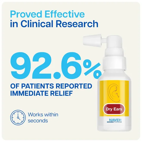 Vista 2 de NAVEH PHARMA Dry Ears - Spray de gotas para los oídos para nadadores, adultos y niños, elimina el agua atrapada en los oídos y evita el dolor