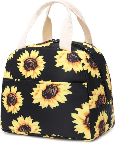 Vista 9 de Lonchera aislada con aguacate para mujeres, lonchera reutilizable para el trabajo, escuela, picnic, viajes