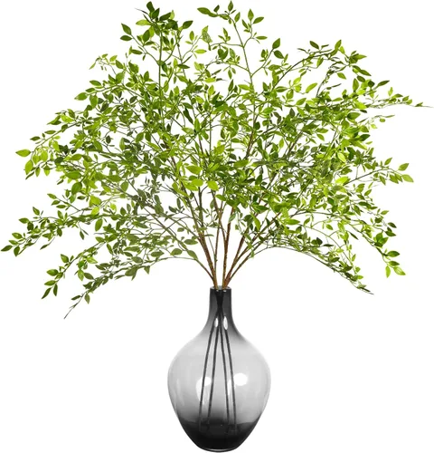 Vista 2 de Ttranewsoo Tallos de vegetación artificial, ramas Nandina de 43.3 pulgadas, tallos altos para plantas artificiales para jarrón, decoración