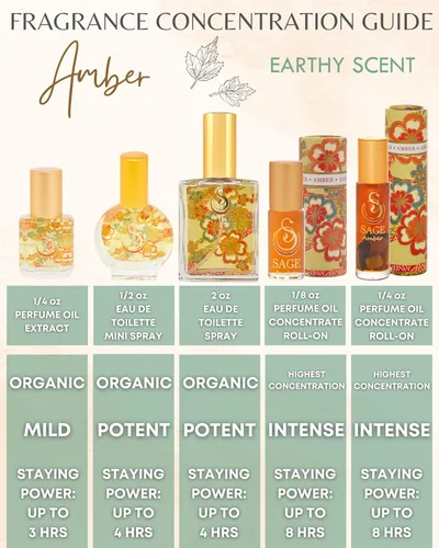 Vista 4 de Ámbar salvia, perfume rollon, aceite de ámbar, aceite esencial de almizcle, almizcle de vainilla, mini perfumes para mujeres, fragancias