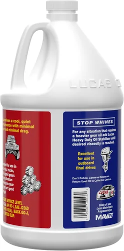Vista 2 de Aceite de equipo resistente 10046 SAE 80W-90 – 1 galón, de Lucas Oil