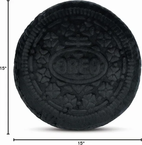 Vista 8 de iscream Almohada de forro polar en relieve de 15 pulgadas con forma de galleta O