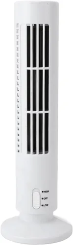 Vista 4 de ciciglow Bladeless Mini Tower Fan, Quiet USB Desk Fan (White)