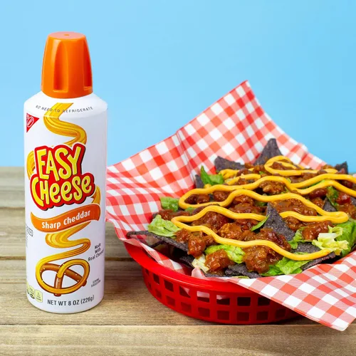 Vista 8 de Easy Cheese Aperitivo de queso cheddar afilado, 8 onzas
