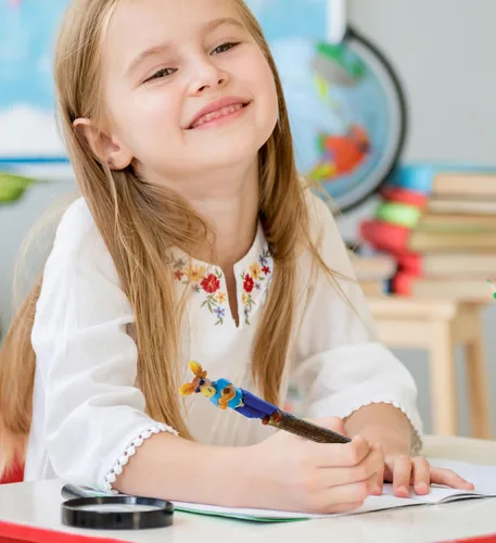 Vista 5 de Bolígrafos planetarios geniales y novedosos bolígrafos de alce – Lindo, divertido y único, suministros de oficina para niños y adultos, bolígrafo