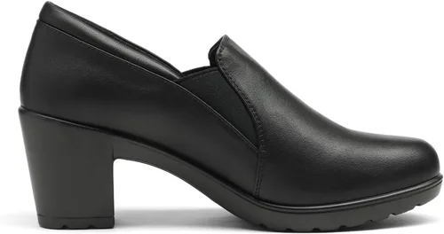 Vista 2 de DREAM PAIRS Zapatos de tacón bajo grueso para mujer, cómodos zapatos Oxfords