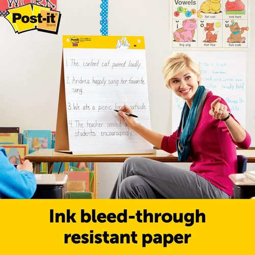 Vista 3 de Post-it® Super Sticky Easel Pad, 20 in x 23 in, 1 Pad, 20 Sheets/Pad, White, 563PRL6