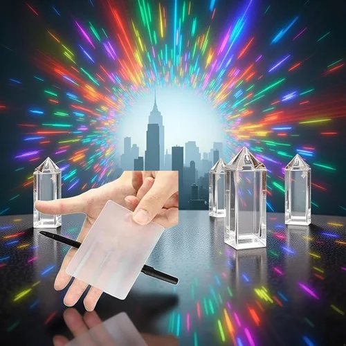 Vista 5 de BWESOO 2 piezas de trucos de magia de cerca de accesorios mágicos, tarjeta perspectiva distorsión magia, tarjetas mágicas trucos accesorios