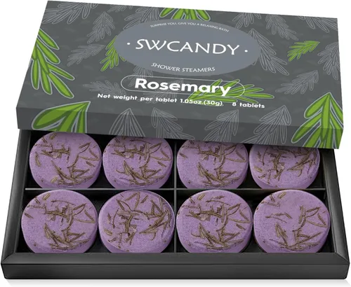 Vista 12 de SWCANDY Vaporizadores de ducha de coco y menta, paquete de 8, cuidado Blanco Coconut
