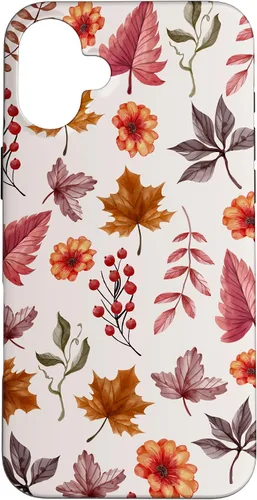 Vista 23 de Halloween Pattern Fall Leaves Pattern - Autumn Season Case for iPhone 17