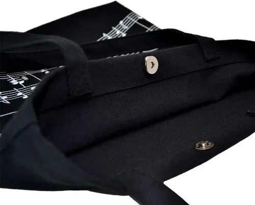 Vista 4 de Bolsas de comestibles reutilizables, bolsa de música, bolsa de lona perfecta para ir de compras
