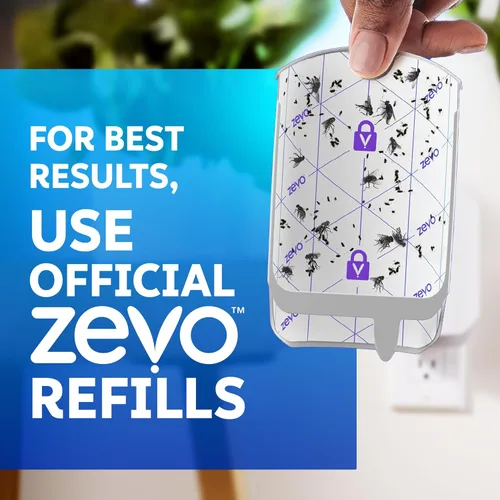Vista 4 de Zevo MAX - Atrapa insectos y trampa para moscas para interiores, trampa de insectos voladores para mosquitos, moscas domésticas y de la fruta, uso