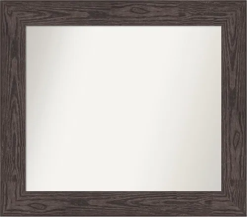 Vista 692 de Amanti Art Espejo personalizado, espejo de baño negro puente, espejo de pared o espejo de tocador de baño sobre el fregadero (26 x 26 pulgadas)