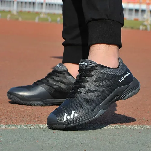 Vista 4 de Zapatillas deportivas de squash para mujer, a la moda, para raquetbol, tenis atléticos, tenis de cancha, antideslizantes, zapatos de bádminton
