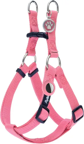 Vista 19 de Pupteck - Arnés para perros sin jalar, suave, ajustable, de nailon, talla básica, chaleco para cachorro, para caminar al aire libre con etiqueta