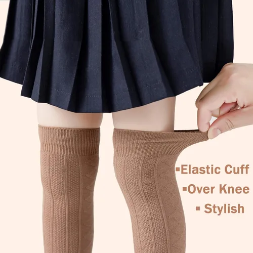 Vista 5 de Calcetines hasta la rodilla para bebé, 35 pares, calcetines hasta la rodilla, calcetines de algodón sin costuras, calcetines de tubo unisex