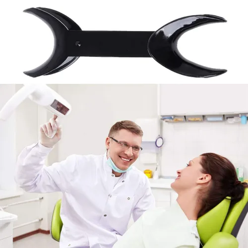 Vista 6 de 8 piezas en forma de T, retractor intraoral de labios de mejilla, doble cabeza, abridor de boca para blanqueamiento de dientes, herramienta