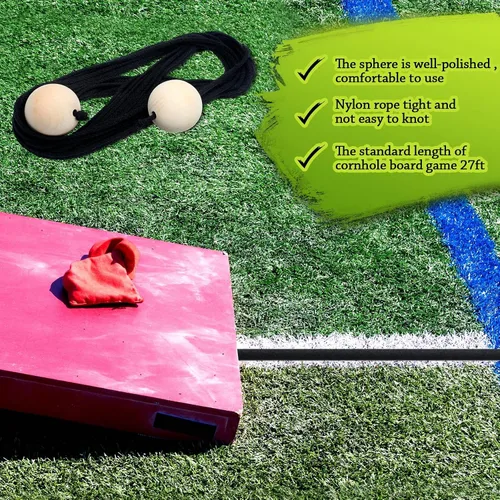 Vista 4 de Sotiff 2 juegos de tableros de cornhole de 27 pies, herramienta de configuración de distancia, dispositivo de medición de juego de cornhole