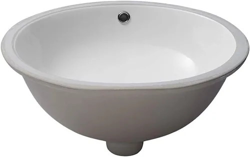 Vista 26 de Lordear Fregadero de baño de 18 x 12 pulgadas para empotrar bajo encimera, fregaderos de tocador rectangulares de cerámica de porcelana blanca pura