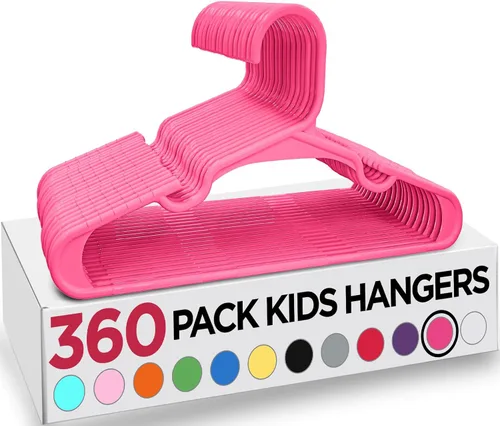 Vista 61 de Utopia Home Paquete de 20 Perchas para Niños - Perchas de Plástico para Bebé de 11.5 Pulgadas para Armario - Perchas para Niños para Ropa y Percha