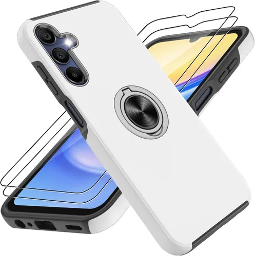 Vista 12 de Gritup Funda para Pixel 6A con protector de pantalla HD, soporte de anillo magnético 360 para Google Pixel 6A, color negro
