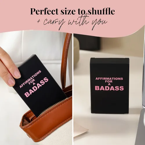 Vista 3 de shoprotik Tarjetas de afirmación Badass - Tarjetas motivacionales e inspiradoras diarias para mujeres