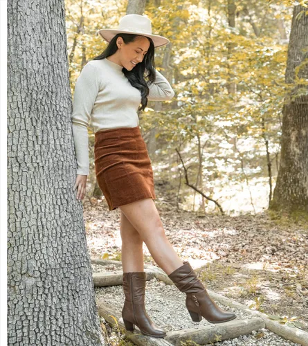 Vista 9 de BareTraps Cheyenne - Botas para mujer color marrón talla 6 M BT29412 Marrón cepillado Brush Brown