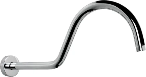 Vista 9 de NearMoon Brazo de extensión de ducha con brida, tubo extensor largo de cuello de cisne de arco alto en forma de S, perfecto para cabezal de ducha