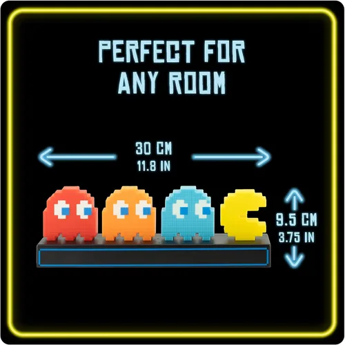 Vista 5 de Pac Man and Ghosts Light, lámpara de figura coleccionable Pac Man