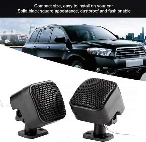 Vista 2 de Altavoz de coche, 1 par de tweeter de audio de coche de 12 V, 500 W, tweeters para audio de coche