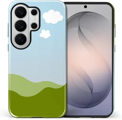 Vista 16 de Funda compatible con Samsung Galaxy S23, funda híbrida de protección rígida de 2 capas, a prueba de golpes, funda protectora resistente para Lata