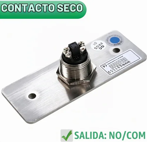 Vista 3 de UHPPOTE Empuje momentáneo para salir del interruptor de botón NO/COM salió el panel de acero inoxidable para la puerta hueca del control de acceso