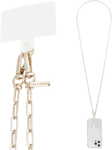 Vista 11 de Case-Mate Cordón cruzado para teléfono/cadena - Correa manos libres - Cuerda beige Works with All Phones - Rope Cell Phone Charm - Neck Chain