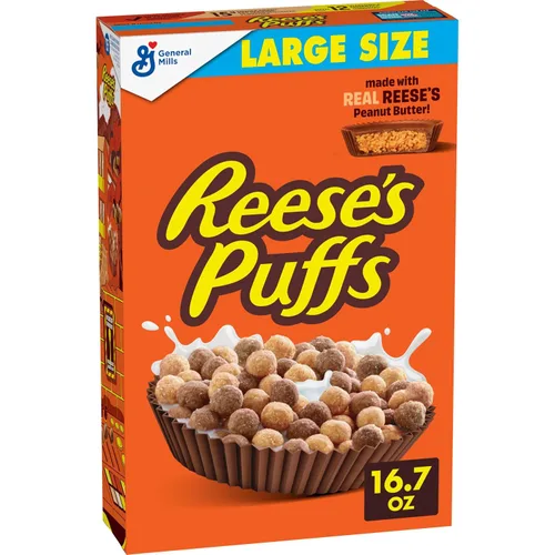 Vista 14 de Reese's, - Cereales de mantequilla de maní para el desayuno, 11.5 onzas