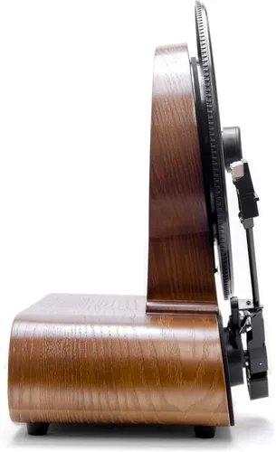 Vista 6 de Vert - Reproductor de discos de vinilo vertical Radio FM, Bluetooth, AUX, USB Reloj despertador Cartucho Audio Technica Altavoces de rango