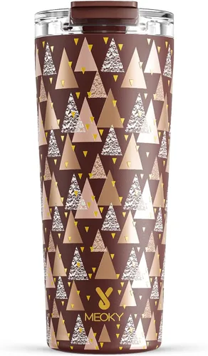 Vista 19 de Meoky - Taza de café de viaje aislada de 24 onzas: tapa a prueba de fugas, polvo de estrellas de ciruela