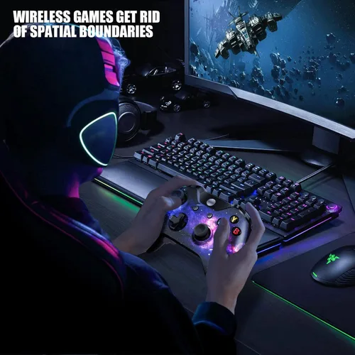 Vista 2 de TRUST BE Wireless Controller Compatible with Xbox One. For all Xbox One, Series X S and PC models. 3.5mm headphone jack, Bluetooth, joystick and