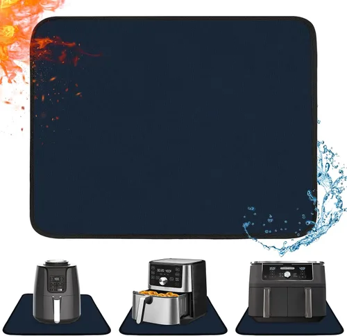 Vista 16 de Tapete resistente al calor para freidora de aire, tapete resistente al calor de 12 x 14 pulgadas para encimera, protector de encimera de silicona