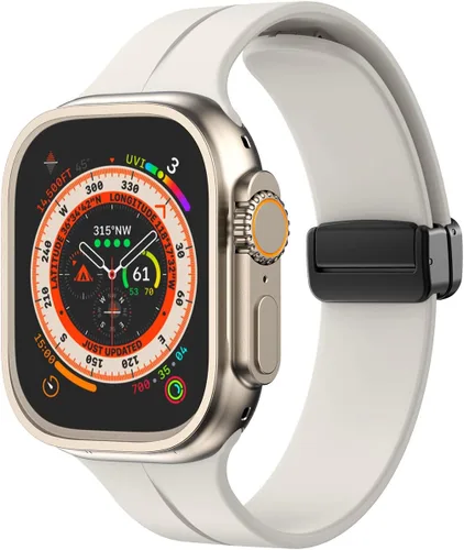 Vista 36 de Banda magnética compatible con Apple Watch de 38mm 40mm 41mm 42mm 44mm 45mm 46mm 49mm, mujeres y hombres, correa deportiva de silicona compatible