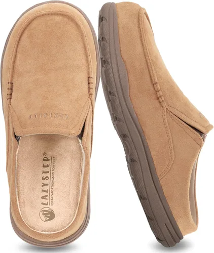 Vista 9 de LazyStep Pantuflas tipo zueco con acolchado para hombre McCoy Negro