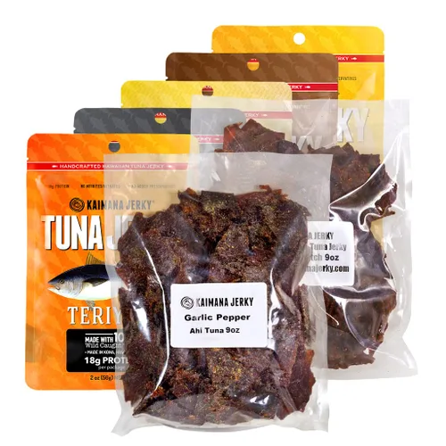 Vista 13 de Kaimana Ahi - Cecina de atún - Proteína premium y rica en omega-3 - Cecina de atún natural y capturada en la naturaleza. Fabricado en Hawái, Estados